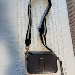 Marc Jacobs Black and Gold Crossbody Bag